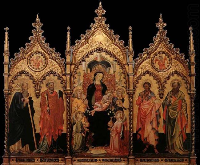 Madonna and Child Enthroned with Saints, unknow artist